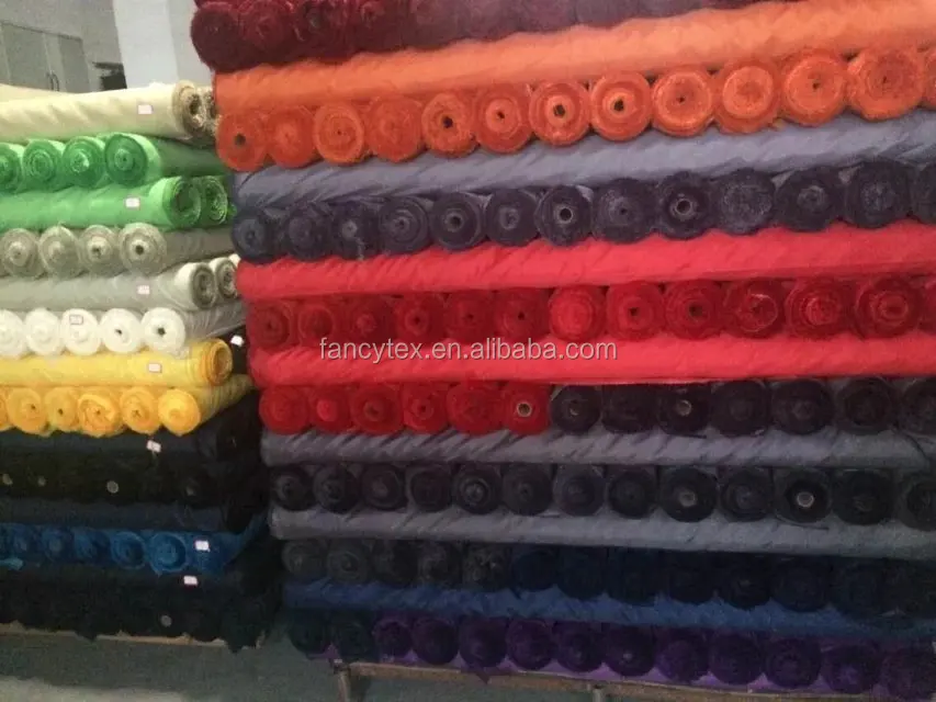 
210T polyester oxford taffeta fabric with pu coating 180T polyester stock lot taffeta factory 