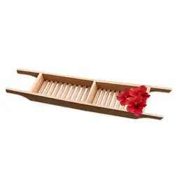 Wholesale bamboo bath tub caddy/modern shower caddy tray