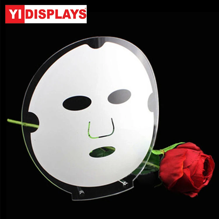 Прозрачная Акриловая косметическая маска для лица на заказ стойка-держатель