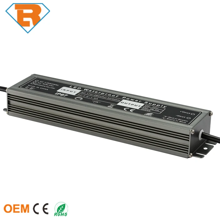 200W Waterproof IP67 Ultra-thin Constant Current LED Power Supply Driver
