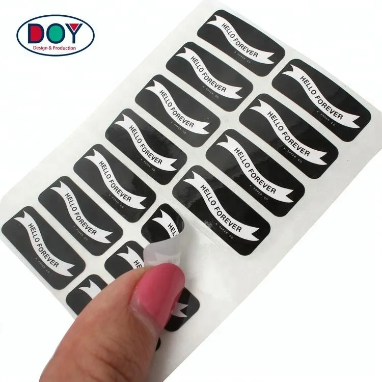 Private Design Custom Printed Brand Logo Self Adhesive Paper Stickers Labels for Garment Packaging