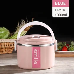 Food Packaging Thermos Lunch Box Stainless Steel Kids Bento Box With Microwave Interlayer High-Capacity Food Containers Picnic