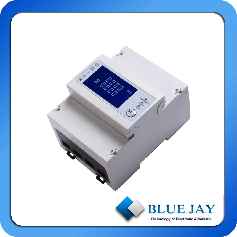 Modbus three-phase DIN rail energy meter 100a directly measuring