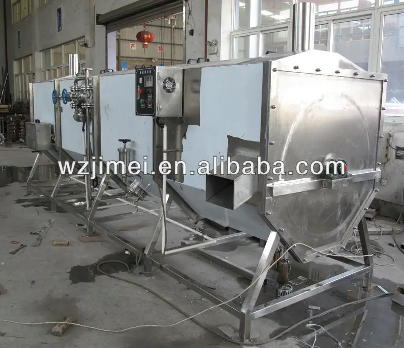 
bean etc vegetable Stainless steel spiral type blanching machine 