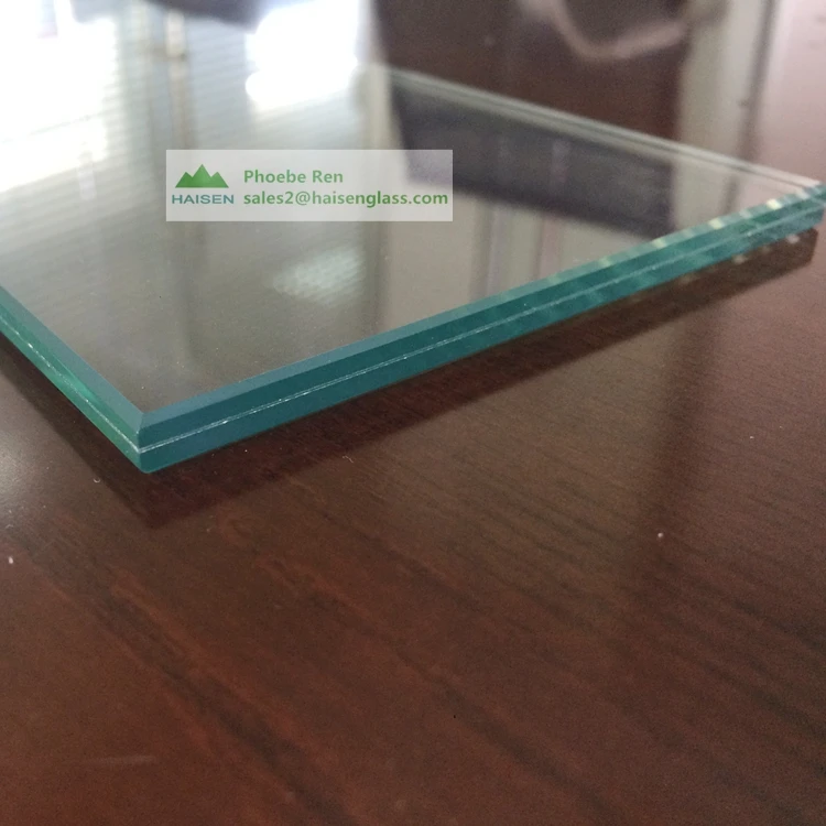 Qingdao 10+1.52+10mm laminated glass price of glass floor, glass stair
