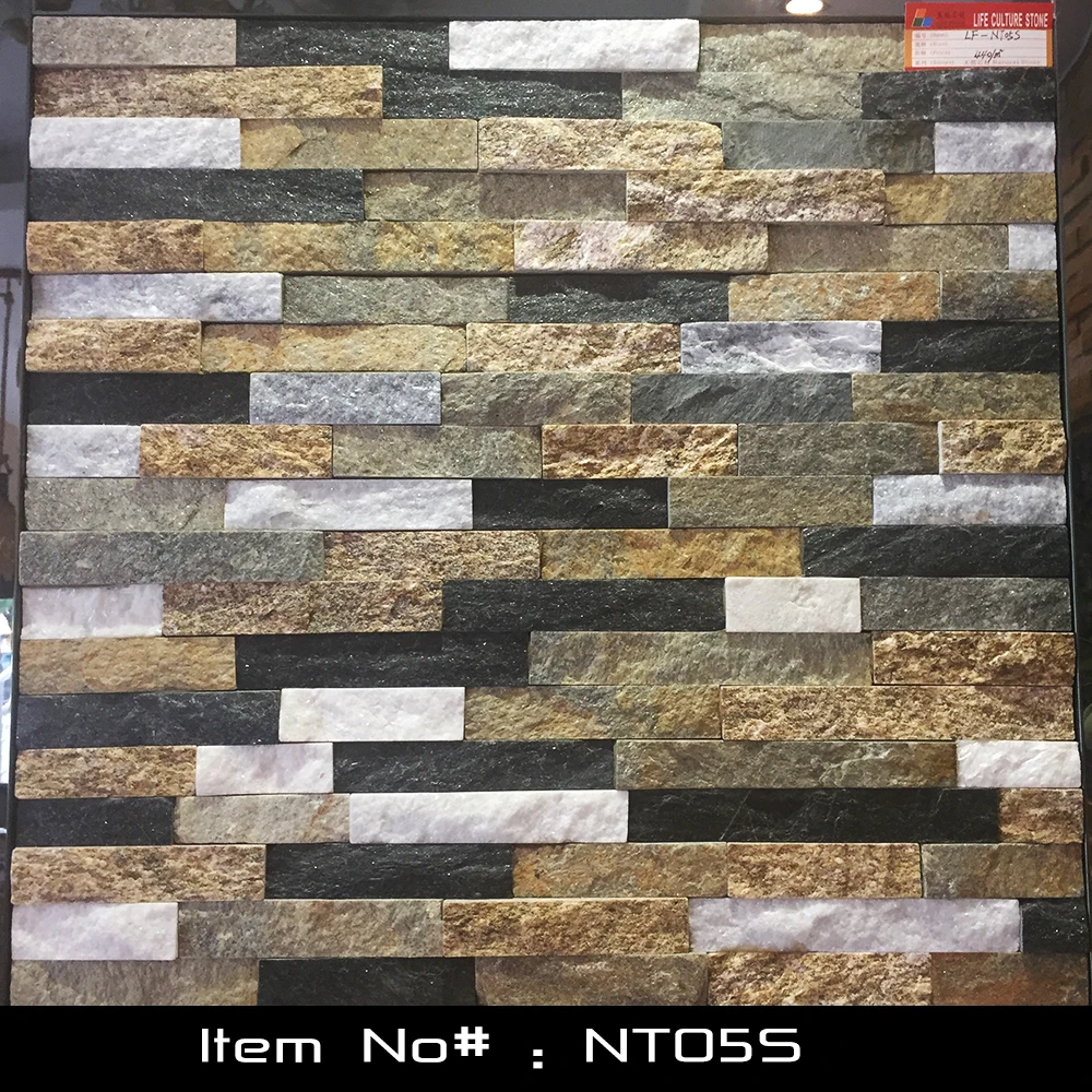 
Quality Multi-Color Marble Natural Cultural Stone Wall For Hotel Wall 