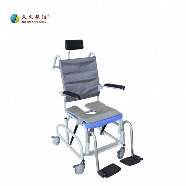 JY-XZC-01 простой просты в эксплуатации уход за пожилыми людьми для ванной и туалета инструмент товары для дома или больничный регулируемый стул для ванны с колесами