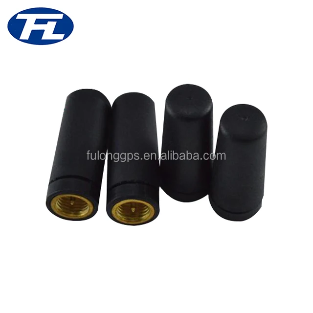 27.5mm length Portable Short Black Stub Antenna with SMA Male Connector
