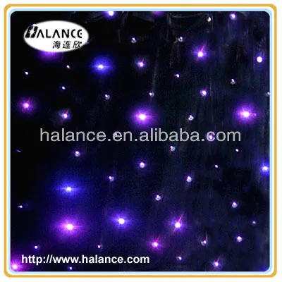 
starry sky lighting fiber optic led star cloth 