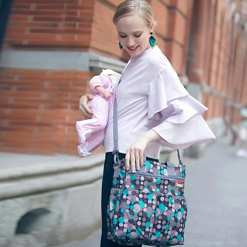 
2019 latest convenient storage large capacity big capacity felt diaper caddy tote bag 