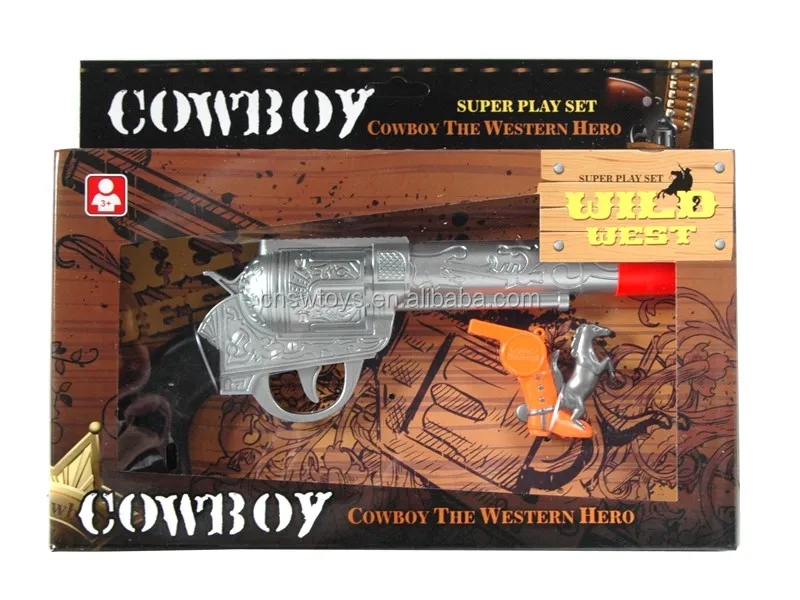 Hot sale Plastic toy cowboy guns with Bo sound and whistle