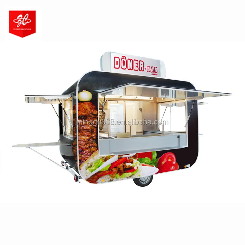 2019 China fast food cart for hot dog ,mobile food trailer for sale philippines