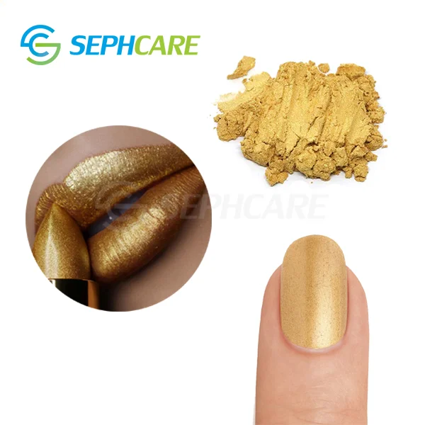Sephcare gold metallic mica powder pigments