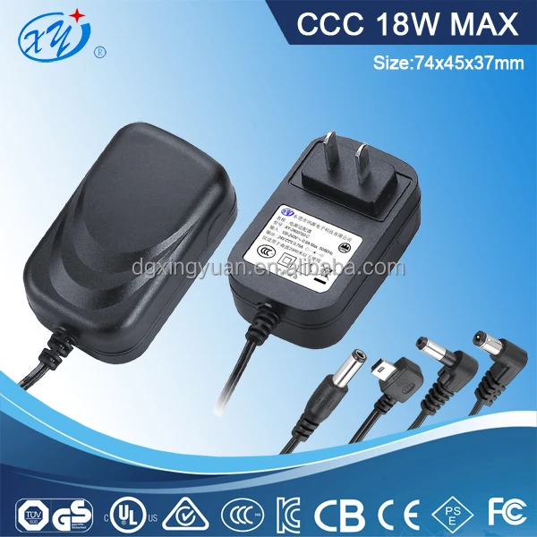 Delta Electronics Inc адаптер переменного тока 12 В 1250ma универсальный блок питания с различной вилкой