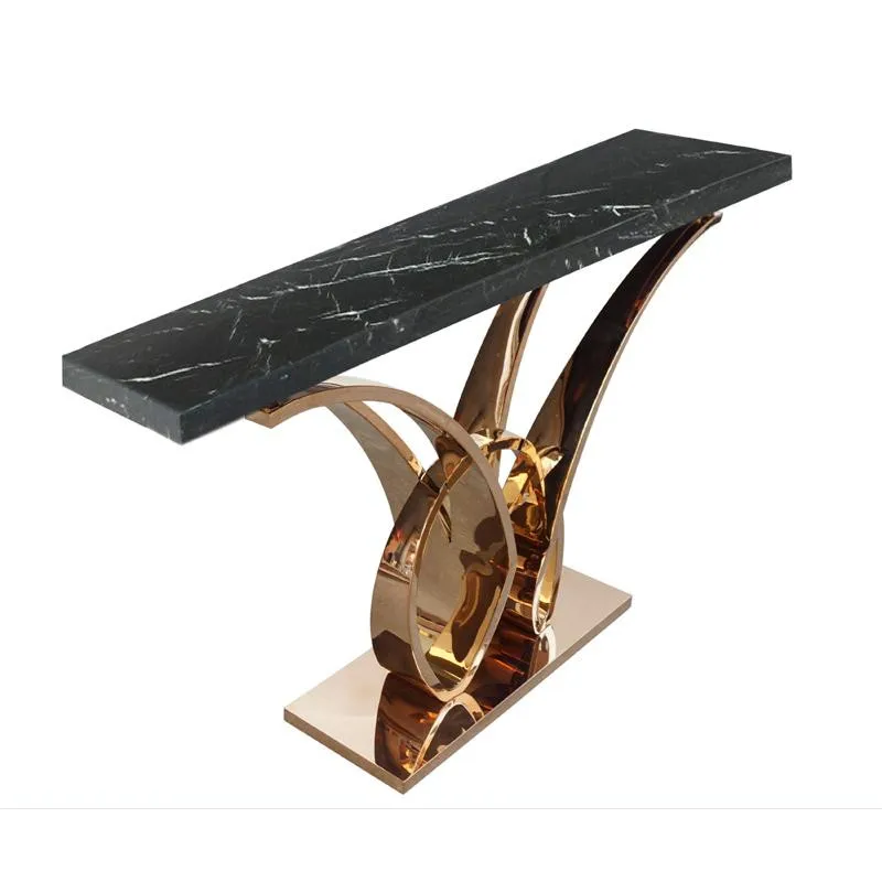 
Luxury home furniture gold console table 
