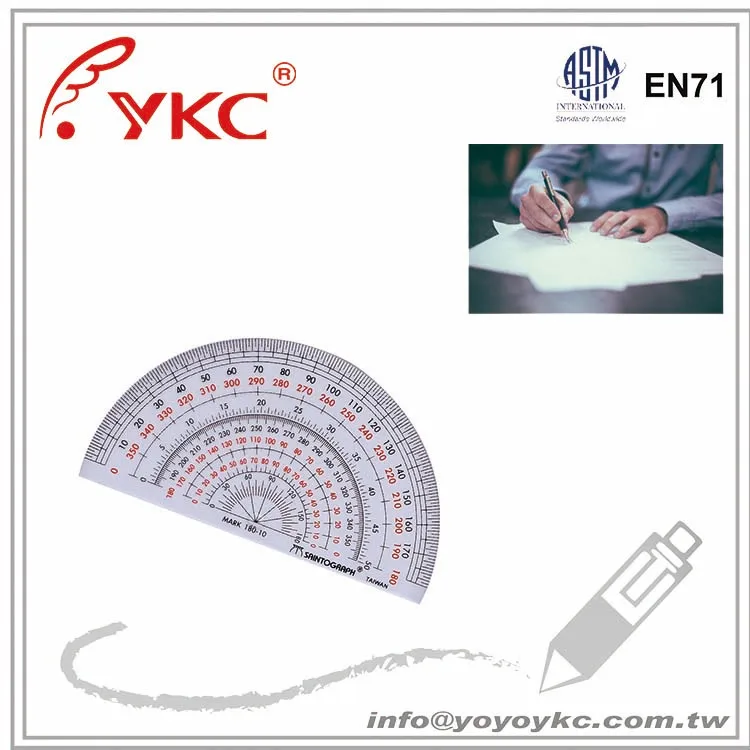 
U180-10 Drafting supplies Protractor 10cm 