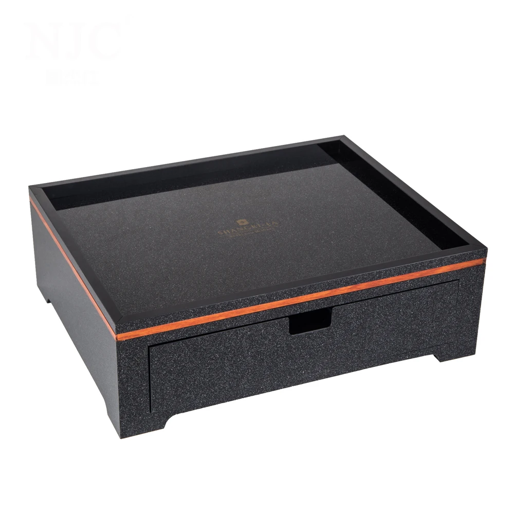 Acrylic hotel amenities set manufacturer , 5 star hotel supply tissue box tray