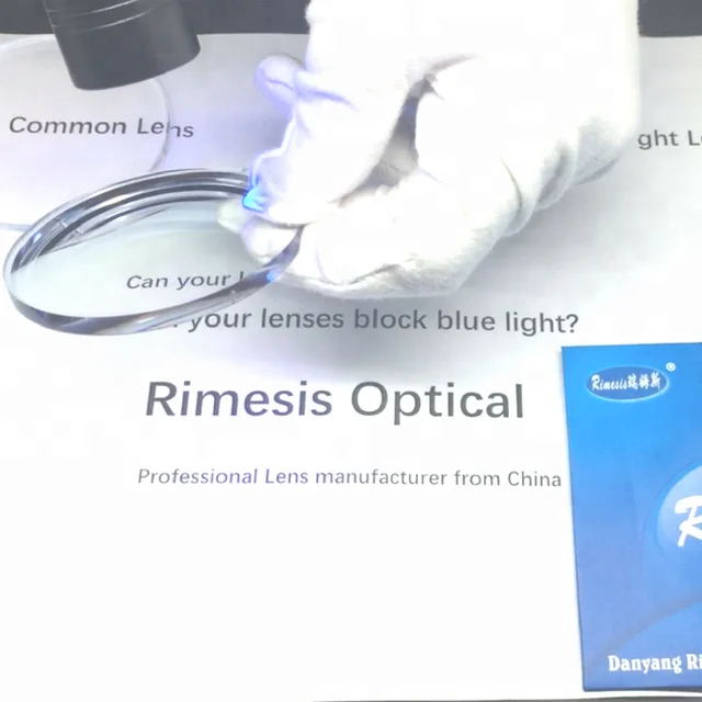 Blue cut lenses aspheric
