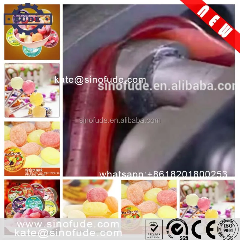 Die forming production line / hard candy making machines / lollipop candy production line from factory