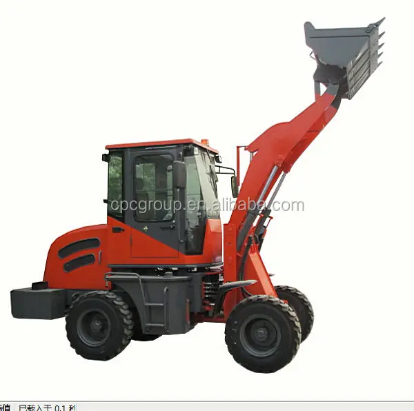 Wheel loader 1 ton capacity for loading sand, ground, snow