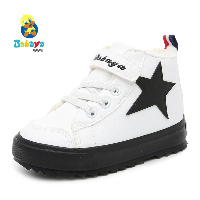 C6250 HUANQIU, оптовая продажа, зимние короткие плюшевые кроссовки для мальчиков и девочек, детские кроссовки