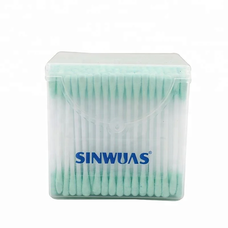 Factory price well sealed multifunctional medium hardness disposable cotton buds swabs