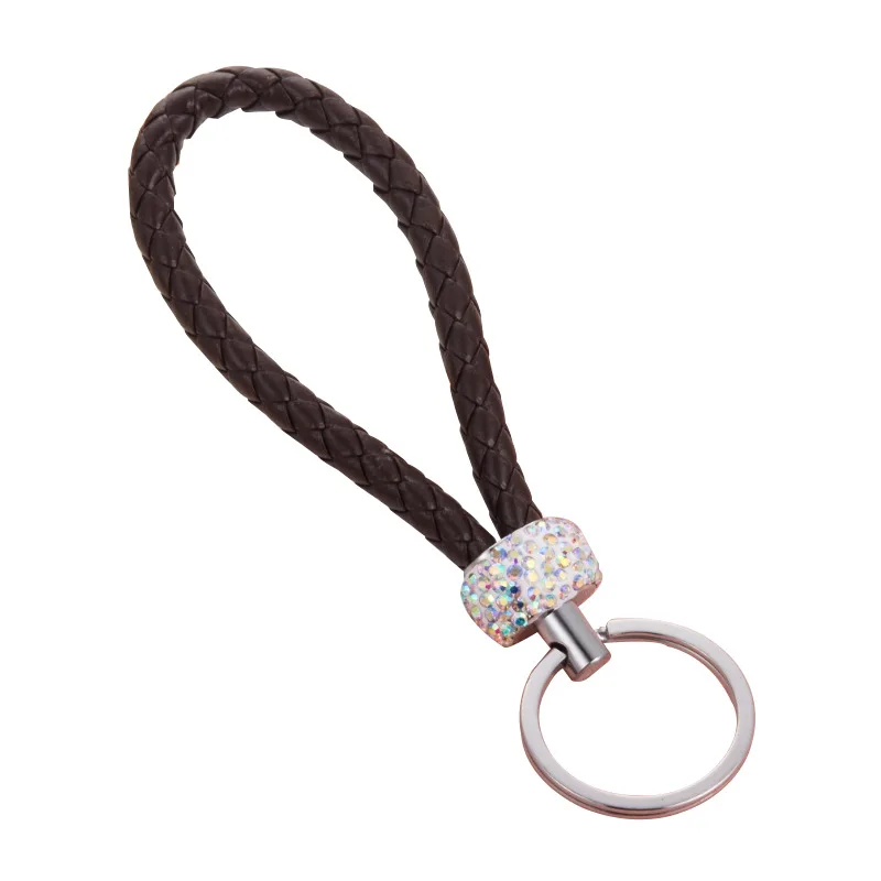 
Diamond leather key chain, exquisite color simple and fresh style key chain ,car accessories 