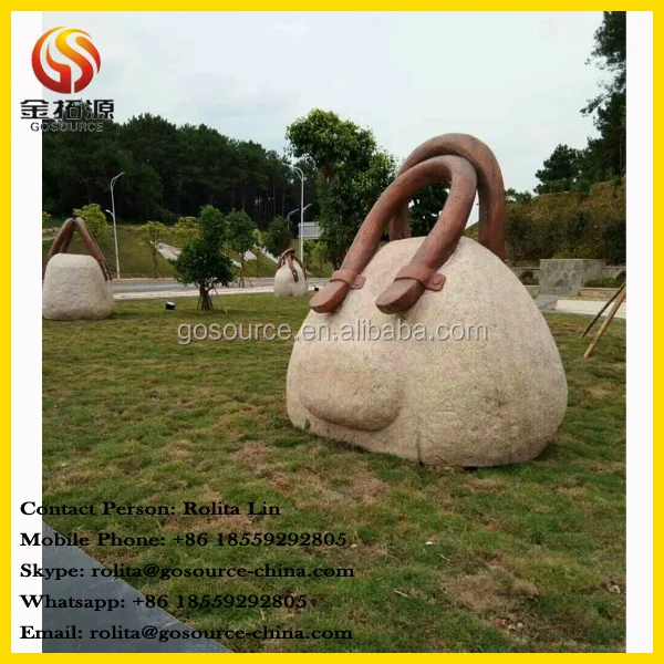 modern stone abstract sculpture