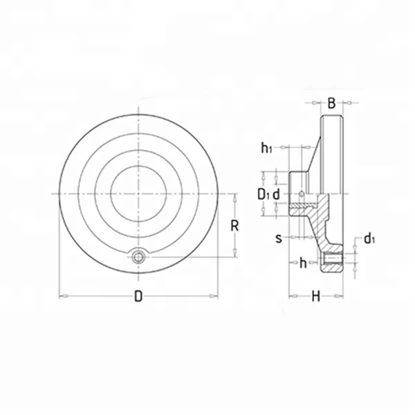 OEM Manufacturing Solid handwheel revolving handle Lathe machine control handwheels