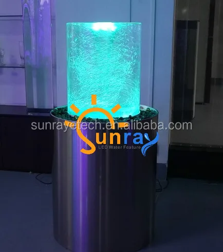 
2019 NEW H100cm Floor-standing LED Vortex tornado Bubble water fountain Fengshui Fountain 