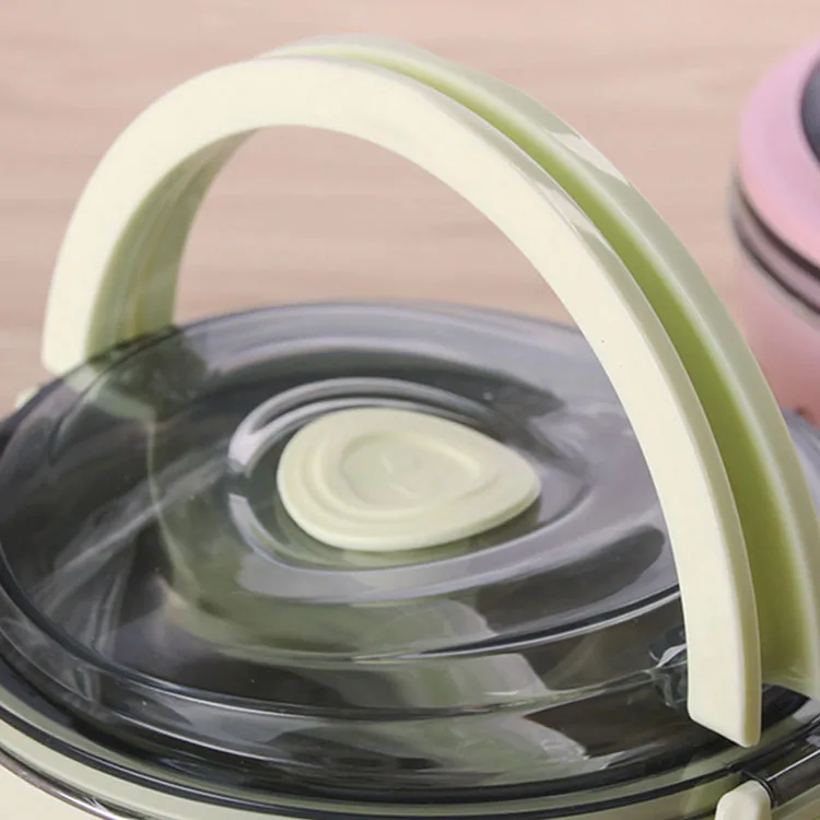 WHEAT Stainless Steel Vacuum Lunch Box Insulated Jar Food Container Hot Cold Thermos 1.2L