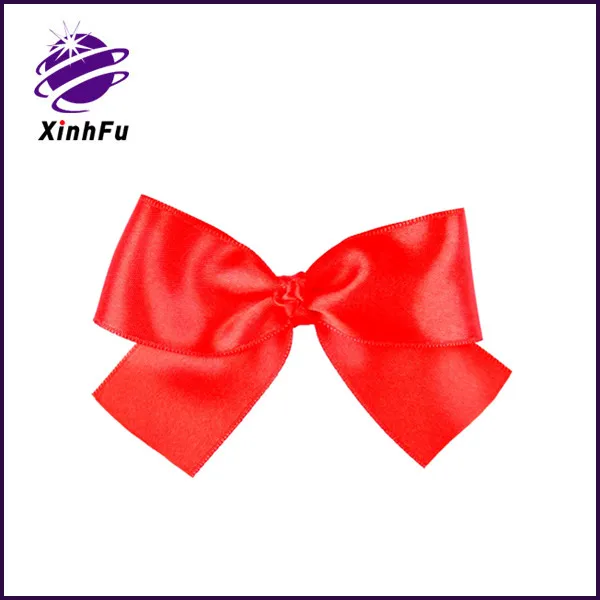 wholesale customized all kinds of size,shape outdoor red ribbon bow for packing gifts box for Christmas