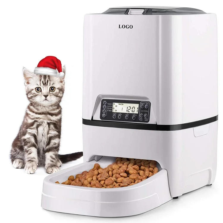 Automatic Cat Feeder 6L Pet Feeder Dog Food Dispenser with Time and Meal Size Programmable Meal Call