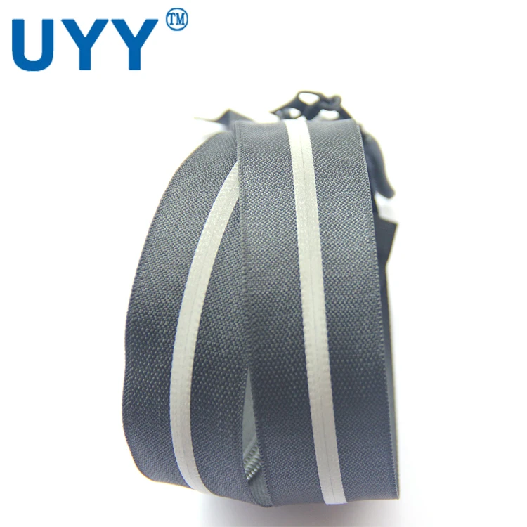 
Custom reflective strip 5# waterproof nylon zipper 