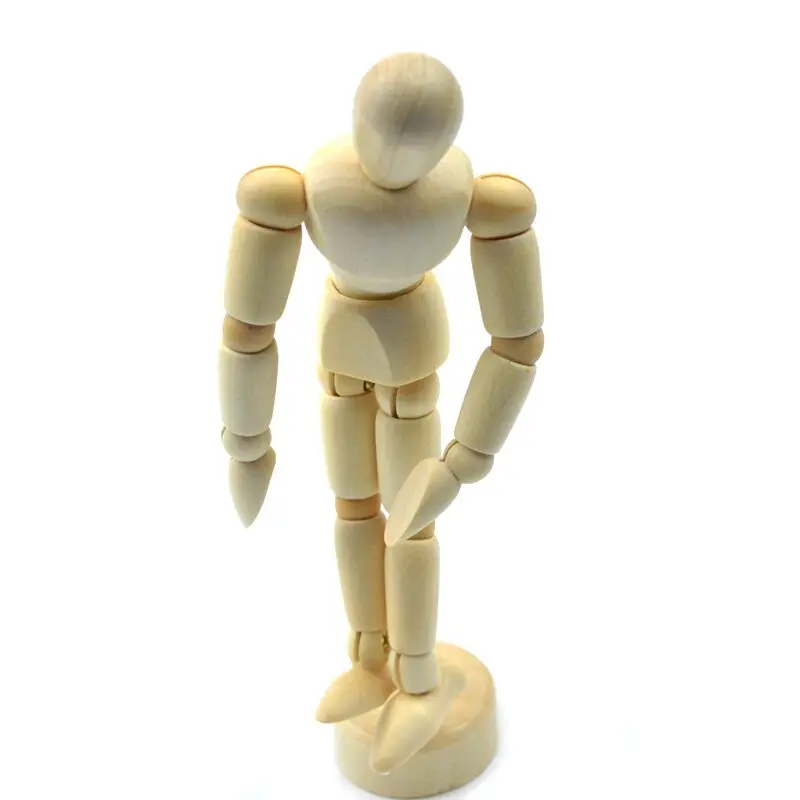 Деревянный манекен для рисования 11 см 4 5