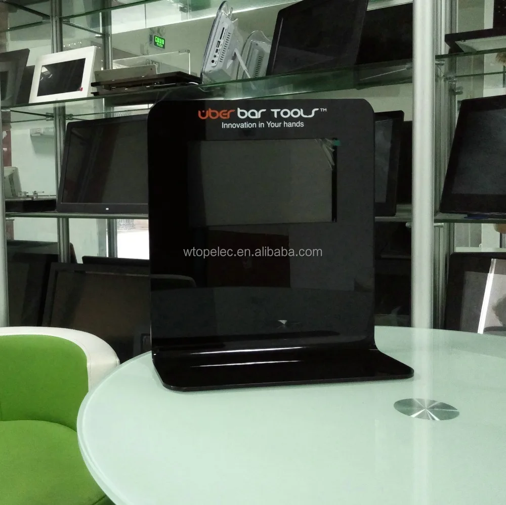 Elegant acrylic display stand with lcd video screen