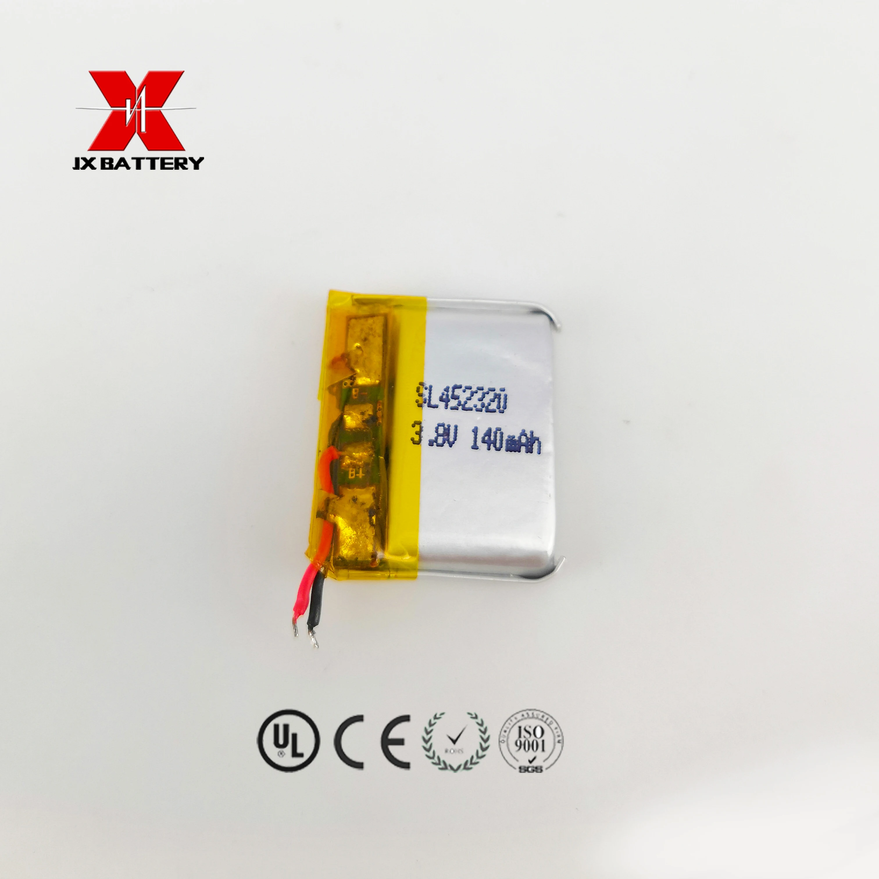 lipo battery 452023 140mAh 3.7v li-ion polymer battery for smart car alam