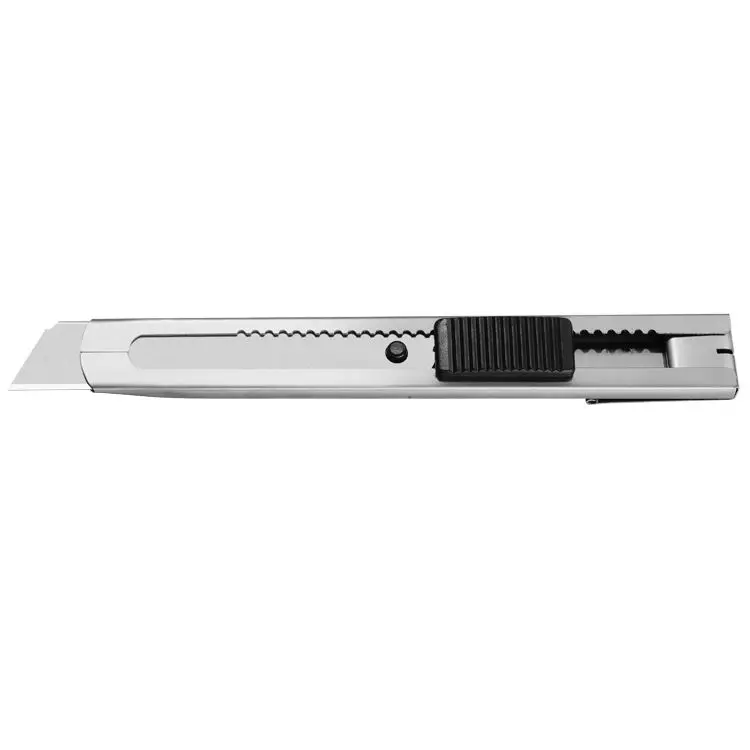 Factory supply stainless steel 18mm snap off blade auto lock cutter