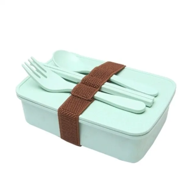 Eco-Friendly Bamboo Fiber Rectangle Shape and Food Container Product Lunchbox