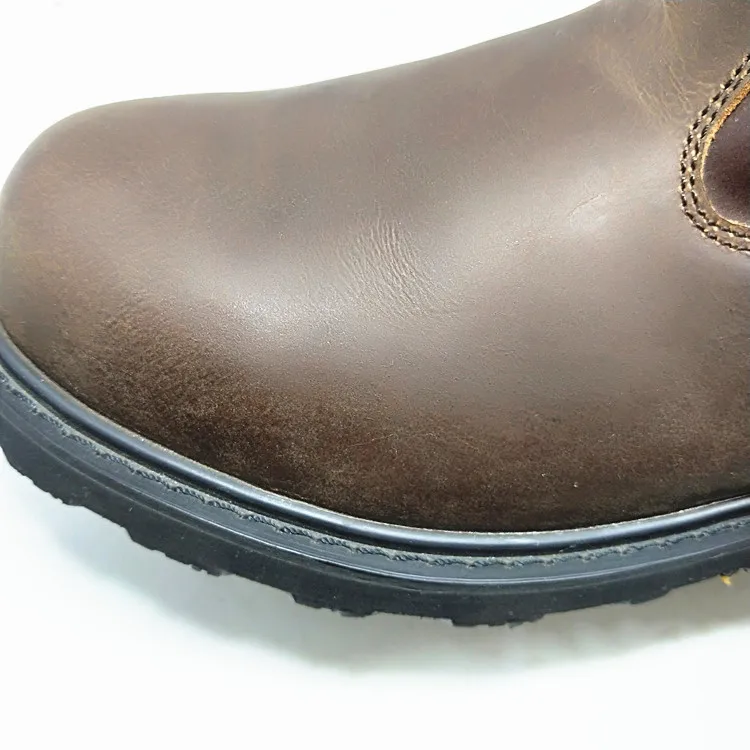 Wellington Boots Half Rubber Outsole Genuine Leather Safety Steel Toe For Women And Men