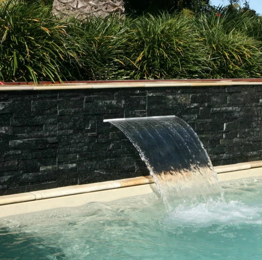 Good quality pool sheer descent acrylic fountain garden cascade outdoor garden fountain pool waterfall