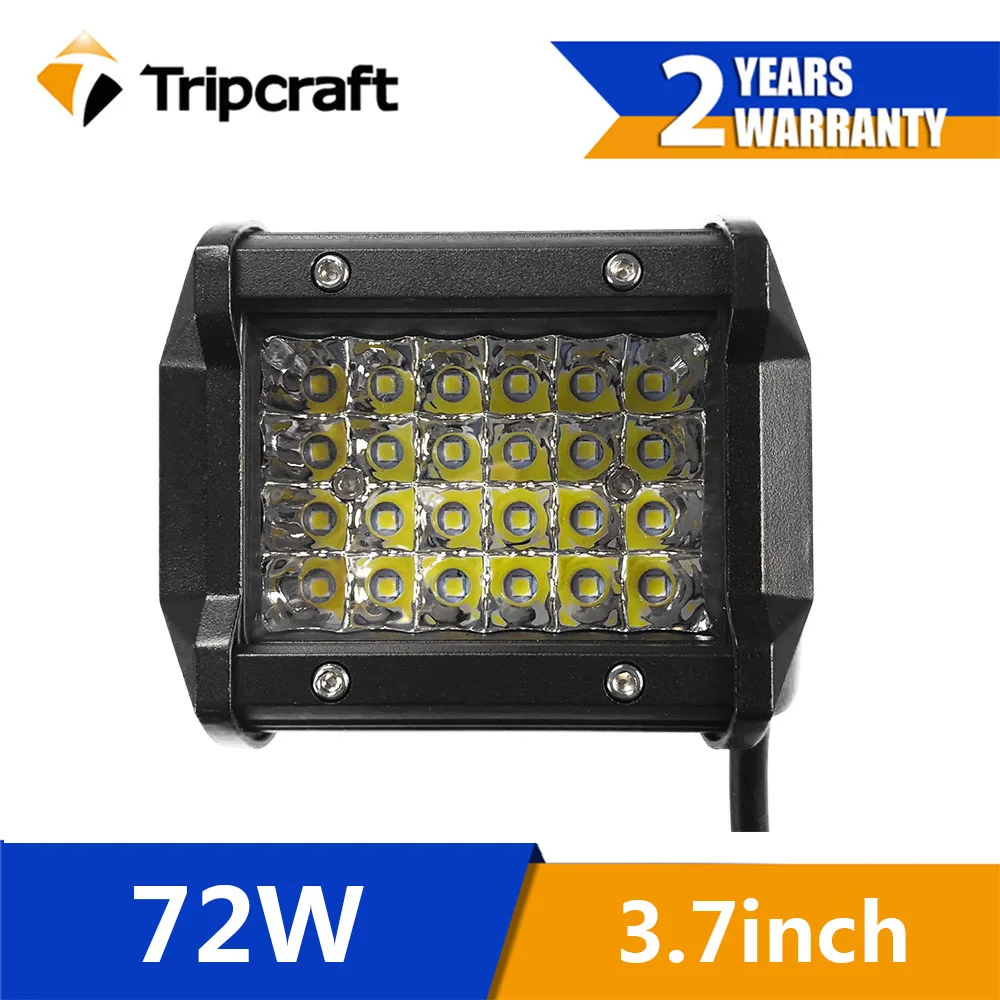 More brighter 3.7 inch 72W led driving light for off road car accessories