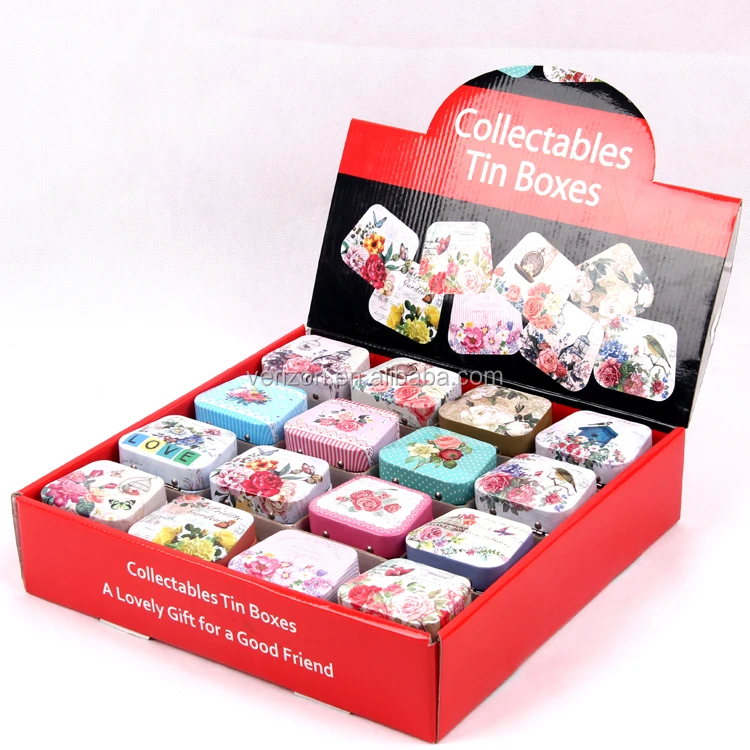 2016 новое поступление, подарочный контейнер с металлической ручкой, коллекционные Мини-жестяные коробки