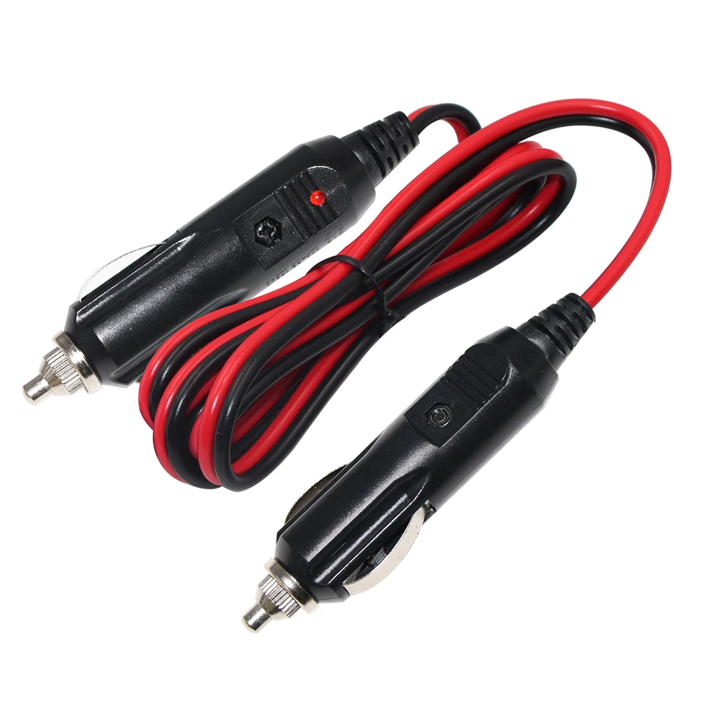 12-24V Car lighter plug male to male extension charger adapter