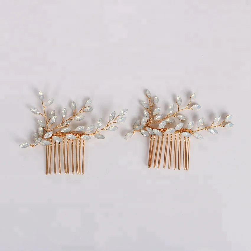 Wholesale fashion wedding bride crystal hair comb