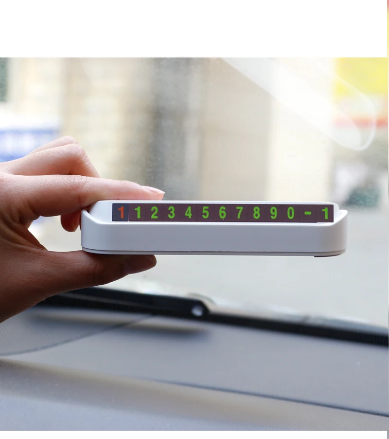 
2019 New Arrival Privacy Protection Temporary Parking Card Creative Car Accessories Phone Number Card Plate 