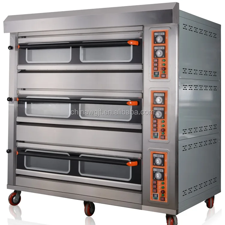 New Large Customized Baking Bread Pizza Electric Gas Deck Bakery Oven price