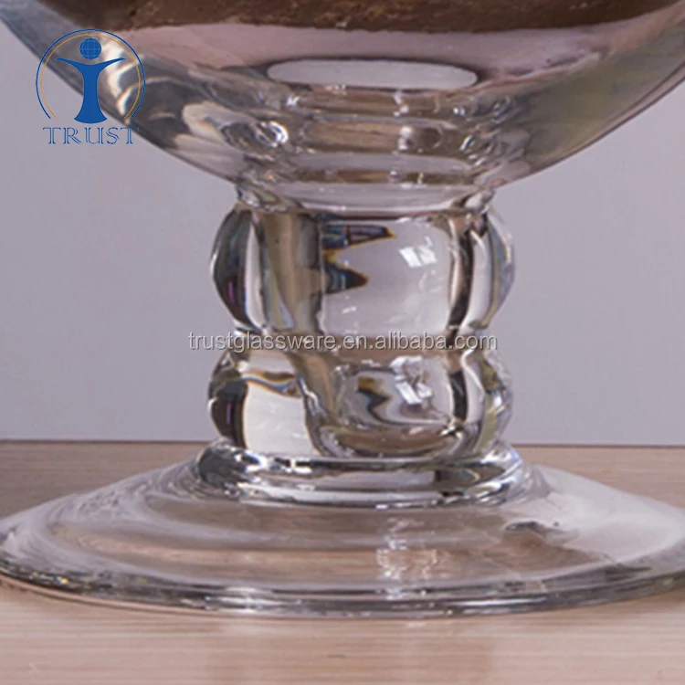 Cheap Price Different Types Factory Direct Supply Clear Round Belly Glass Candy Jars With Lid