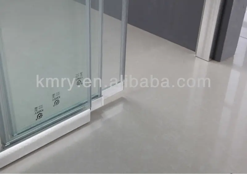 Aluminum Frame 3 Folding Tempered Glass Cheap Shower door (KD4101)