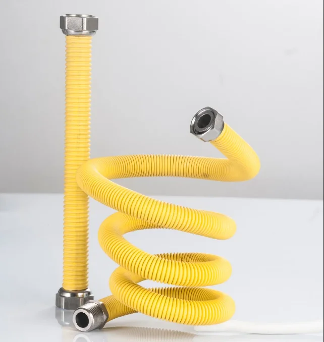 
stainless steel flexible corrugated hose with PE cover for gas oven 